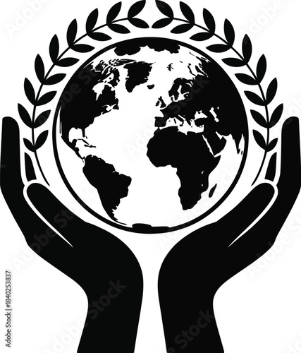 Caring Hands Protecting Global Planet