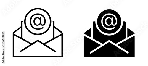 Mail icon. Mailbox, address, newsletter, envelope, correspondence.