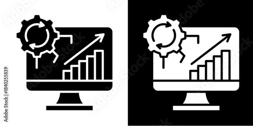 Lean Dashboard  Icon Set White Style Collection
