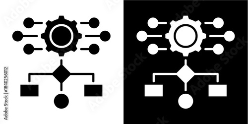 Smart Workflow  Icon Set White Style Collection
