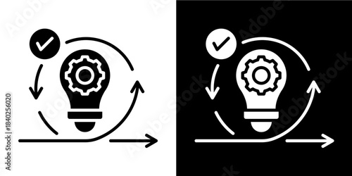 Lean Innovation  Icon Set White Style Collection
