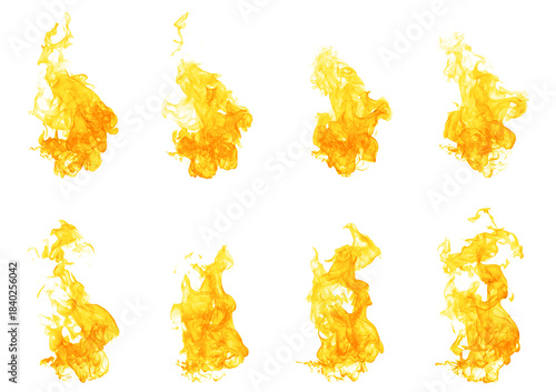 flame blaze at night, fire sizzling. set fire flame isolated white background. motion design, burst effect, cinematic explosion scenes, heat energy concepts in torch. heat texture, burn in the grill.