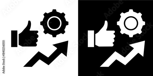 Operational Excellence  Icon Set White Style Collection
