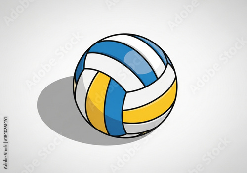 I made a volleyball themed illustration design