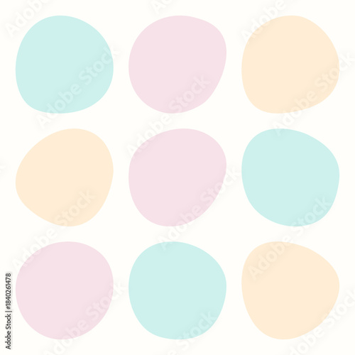 Random Blob Circle Shape Pastel Icons