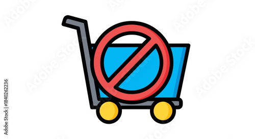 Prohibited Shopping: Restricting Purchases Conceptualized in Digital Illustration Form