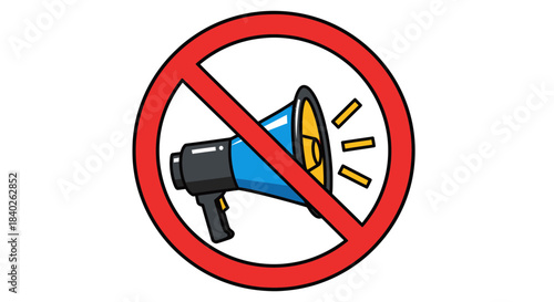Prohibition of Loudspeakers: A Visual Representation of Silencing Communication and Noise
