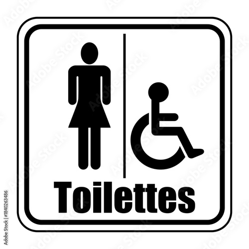 Logo toilettes femmes.