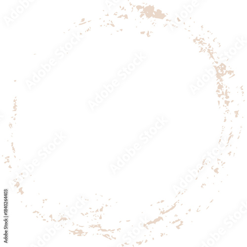 Textured dry brush circle, ...