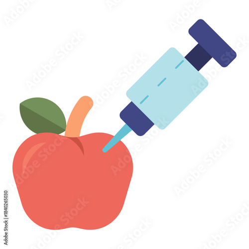 GMO food flat icon