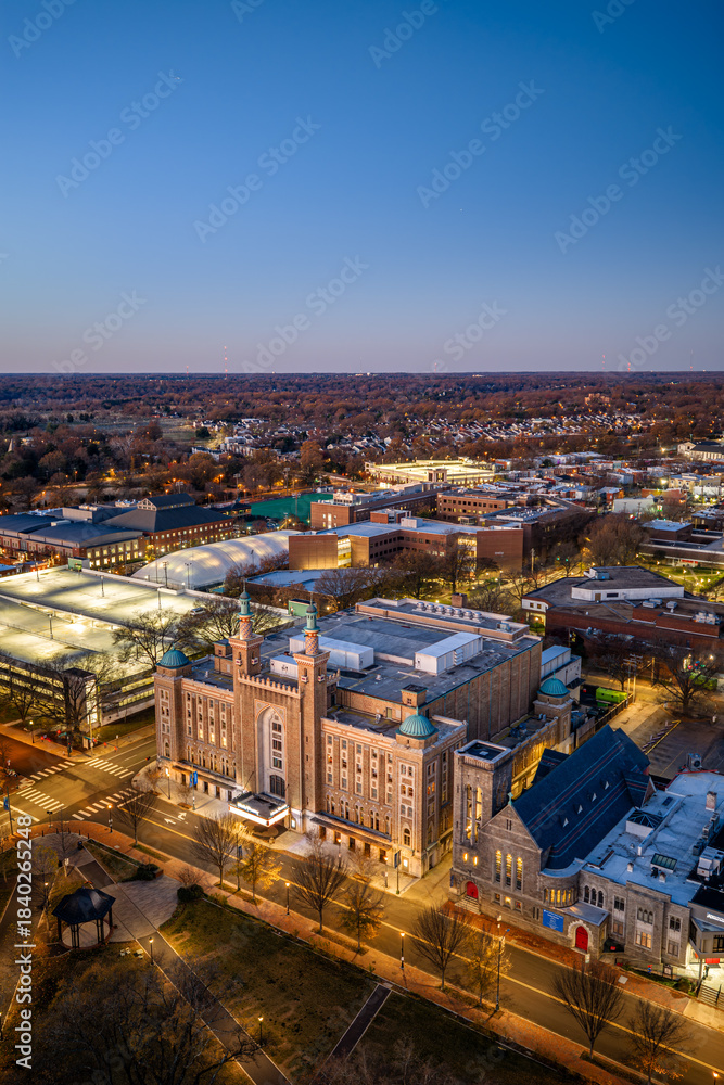 Obraz premium Richmond, Virginia at night