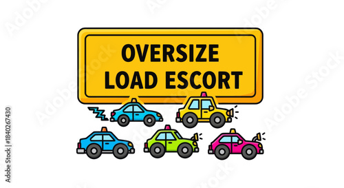 Oversize Load Escort Cars Alerting: An Illustrative Depiction for Road Transport