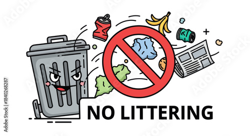 Prevent Littering and Preserve Cleanliness: A Fun Waste Disposal Concept
