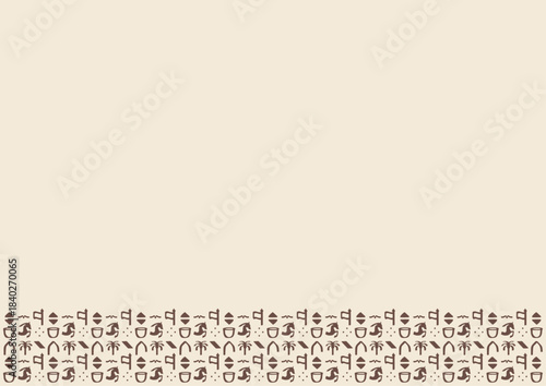 A detailed Saudi Founding Day vector illustration featuring a soaring falcon above intricate heritage patterns on a beige background. Perfect for patriotic branding and national day designs.