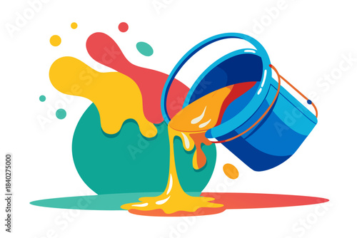 paint can with paint