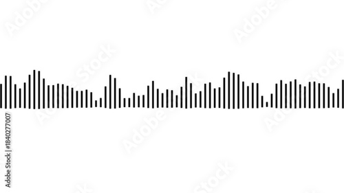Podcast sound waves for online audio streaming and podcasting or music player and mobile phone voice message soundwaves. Sketch of musical soundtrack on white background.