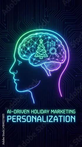 AI-Driven Holiday Marketing Personalization Concept