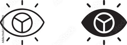 Abstract geometric design with vibrant color spectrum and clean lines