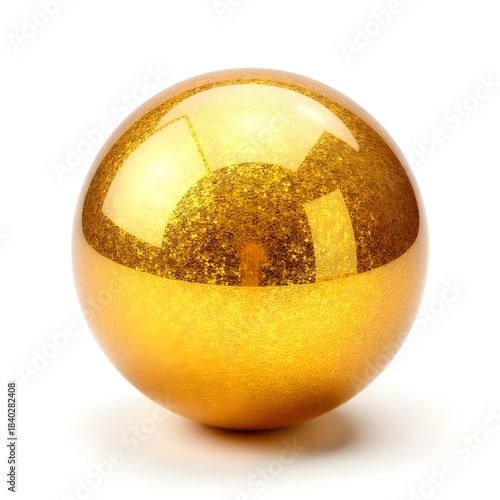 Premium Golden Glitter Ball – Shiny Decorative Sphere