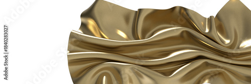 Golden Threads: Abstract 3D...
