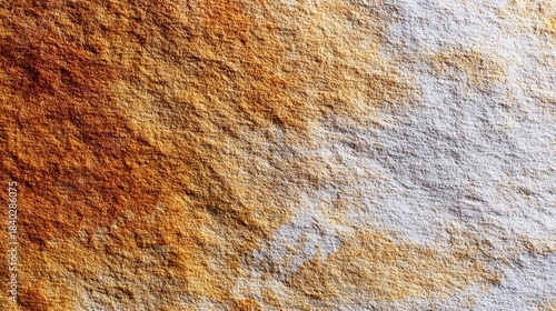Close-up Texture of Natural Rough Stone Surface with Warm Tones