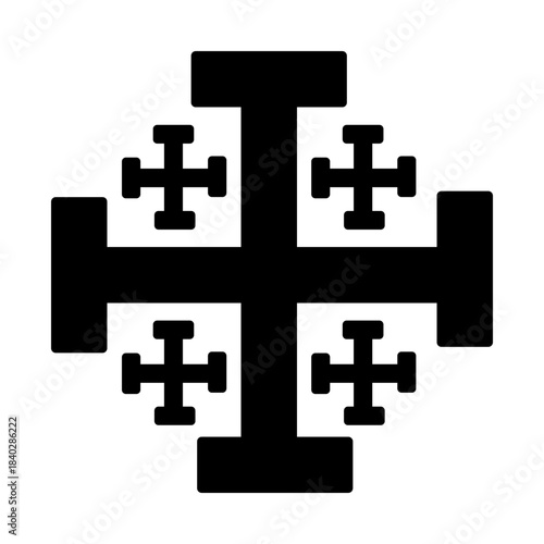 Potent Cross Icon Symbol T Shaped Heraldry