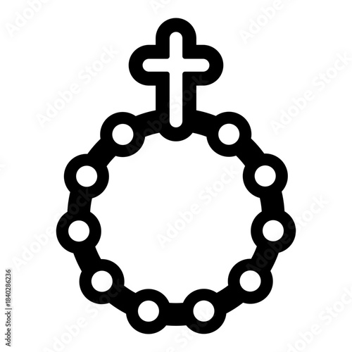 Finger Rosary Icon Symbol Prayer Ring