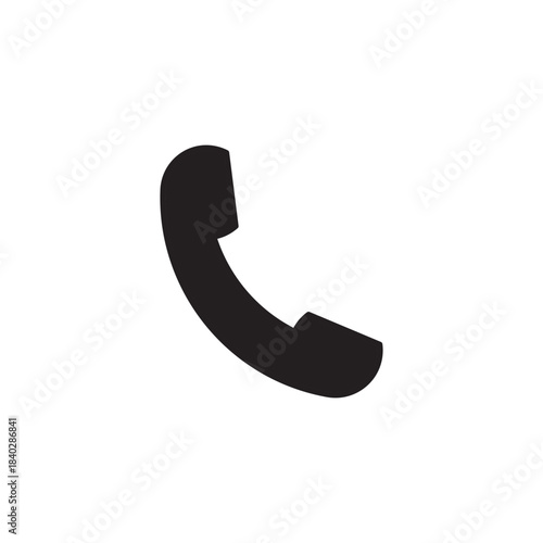 Bold, solid-style phone icon representing communication, calling, and contact actions. Perfect for business support pages, customer service, telecom apps, call centers, and helpdesk tools.