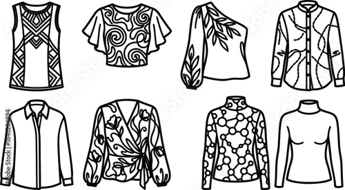 Collection of stylish womens tops and blouses designs