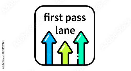 Innovative First Path Navigation Icon Suggesting Speed, Direction, and Efficient Progress