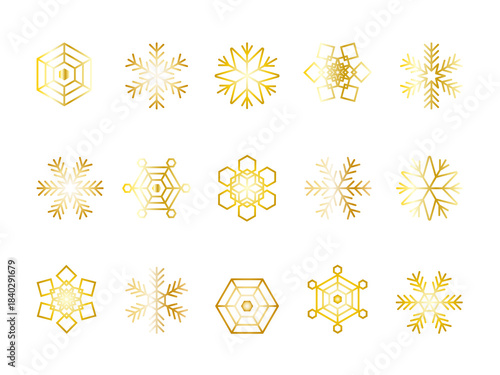 いろいろ雪の結晶セット3