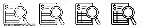 Audit Icon Set Different Style Collection