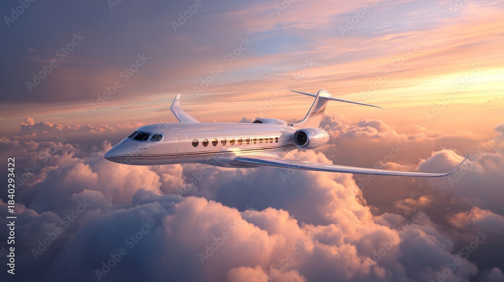 Fototapeta premium Airplane in sky