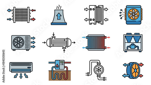 Explore Types of Heat Exchangers with Flow Diagrams – HVAC, Industrial, Thermal System Designs for Efficient Heat Transfer in Mechanical and Chemical Engineering Applications