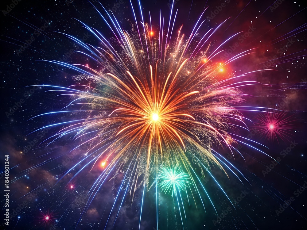 Fototapeta premium fireworks in the night sky