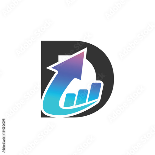 Letter D logo, D logo, Business logo, modern, minimal logo, design, colourful, icon, shape, symbol, brand, business identity, elegant, luxury, logotype, branding, custom, abstract