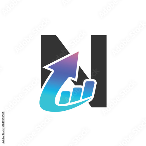 Letter N logo, N logo, Business logo, modern, minimal logo, design, colourful, icon, shape, symbol, brand, business identity, elegant, luxury, logotype, branding, custom, abstract