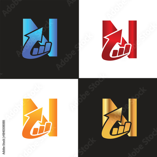 Letter N logo, N logo, Business logo, modern, minimal logo, design, colourful, icon, shape, symbol, brand, business identity, elegant, luxury, logotype, branding, custom, abstract