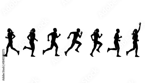 Jogging Person Silhouette Active Lifestyle