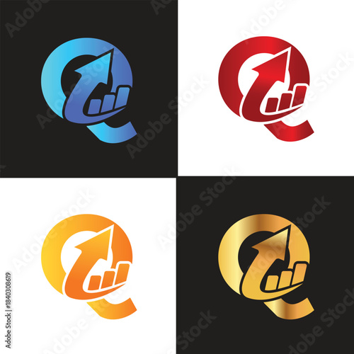 Letter Q logo, Q logo, Business logo, modern, minimal logo, design, colourful, icon, shape, symbol, brand, business identity, elegant, luxury, logotype, branding, custom, abstract