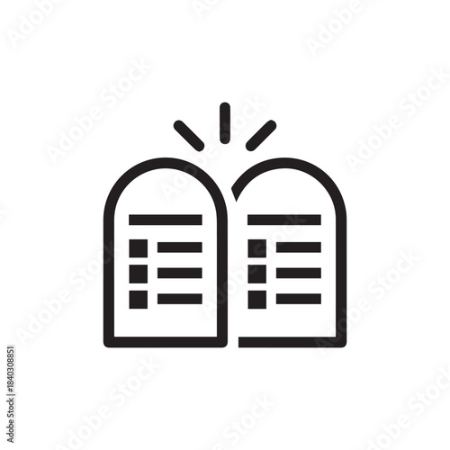 Ten Commandments Icon