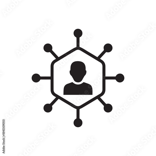 User Network & Connections Icon