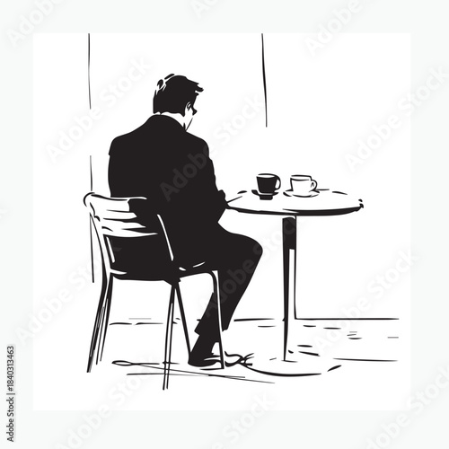 man sitting on a chair