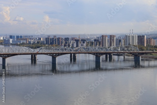 streetscape bridge over the river