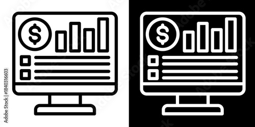 Zero-Based Budget Icon Set White Style Collection