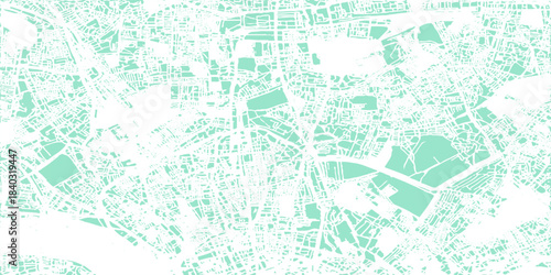 Modern geographical concept blue world map design with abstract geography concept abstract lines showing various areas, abstract green background with splashes and various curved lines.