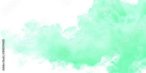 abstract watercolor hand painted background with soft green clouds or smoke, Mystical green texture made with soft cloudy smoke swirling gracefully with soft clouds.