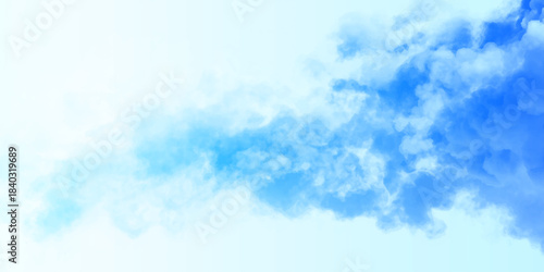 Bright cloudy and shiny winter season or morning blue sky adorned with soft fluffy clouds creating a serene and dreamy atmospheric scene.