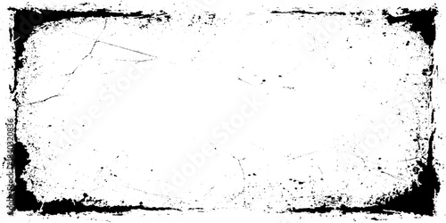 Abstract Distressed vintage border grunge texture creating dusty old stained and scratched grunge rugged worn edges for creative design backgrounds and artistic visual projects.