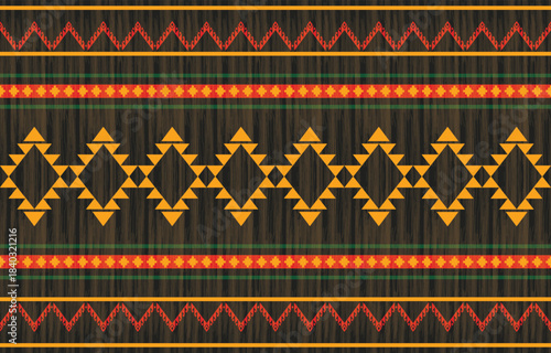 Seamless geometric ethnic pattern. Native American ethnic design, Southwestern decor design for background ,curtain, carpet, wallpaper, clothing, wrapping, Batik.